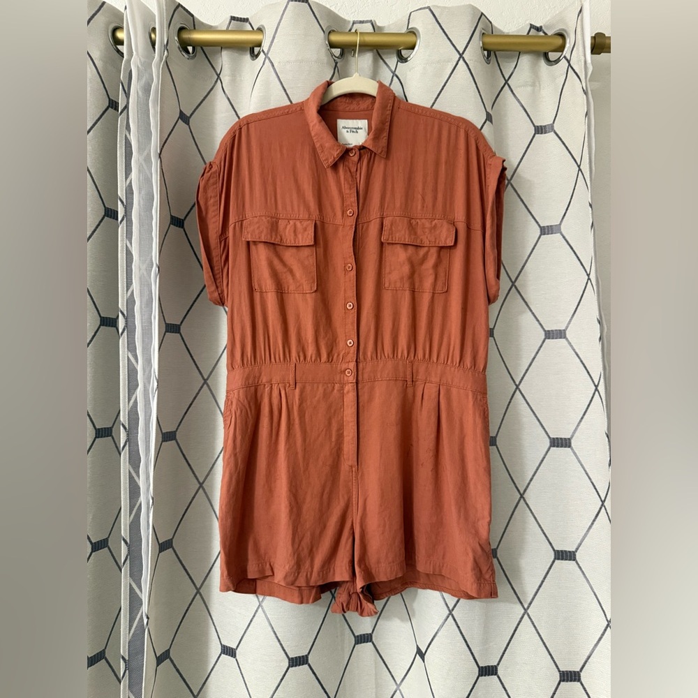 Abercrombie & Fitch Rust Jumpsuit